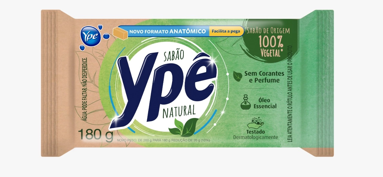 Sabão Barra Vegano Ypê Green Flow Pack 180g