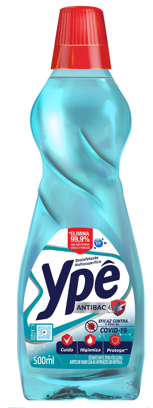 Desinfetante Multissuperfícies Ypê Antibac Frasco 500ml Refil