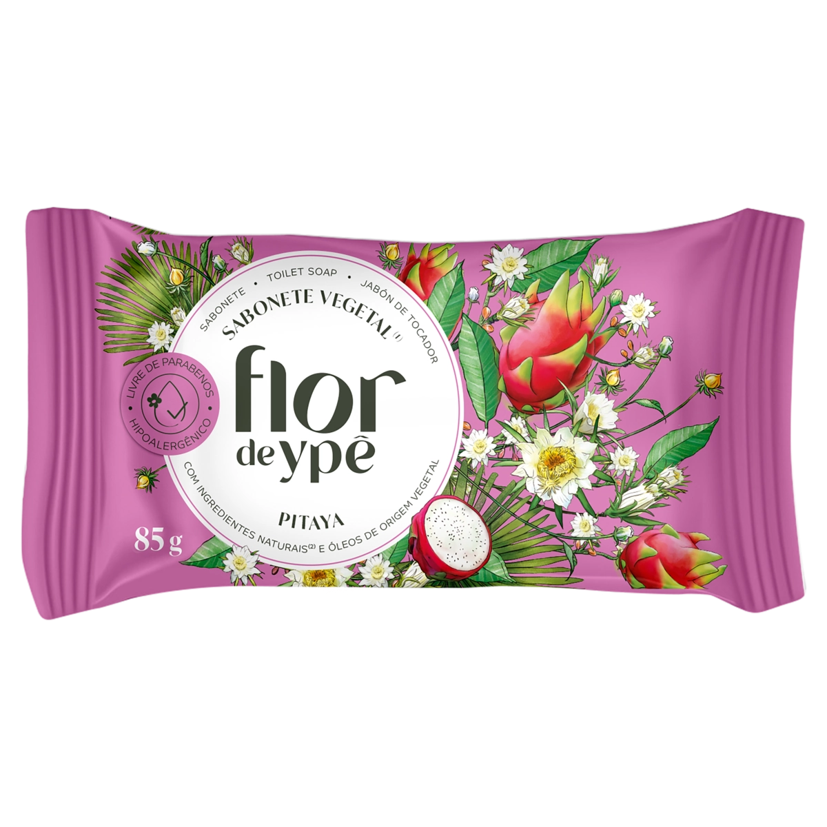 Sabonete Barra Vegetal Pitaya Flor De Ypê Flow Pack 85g