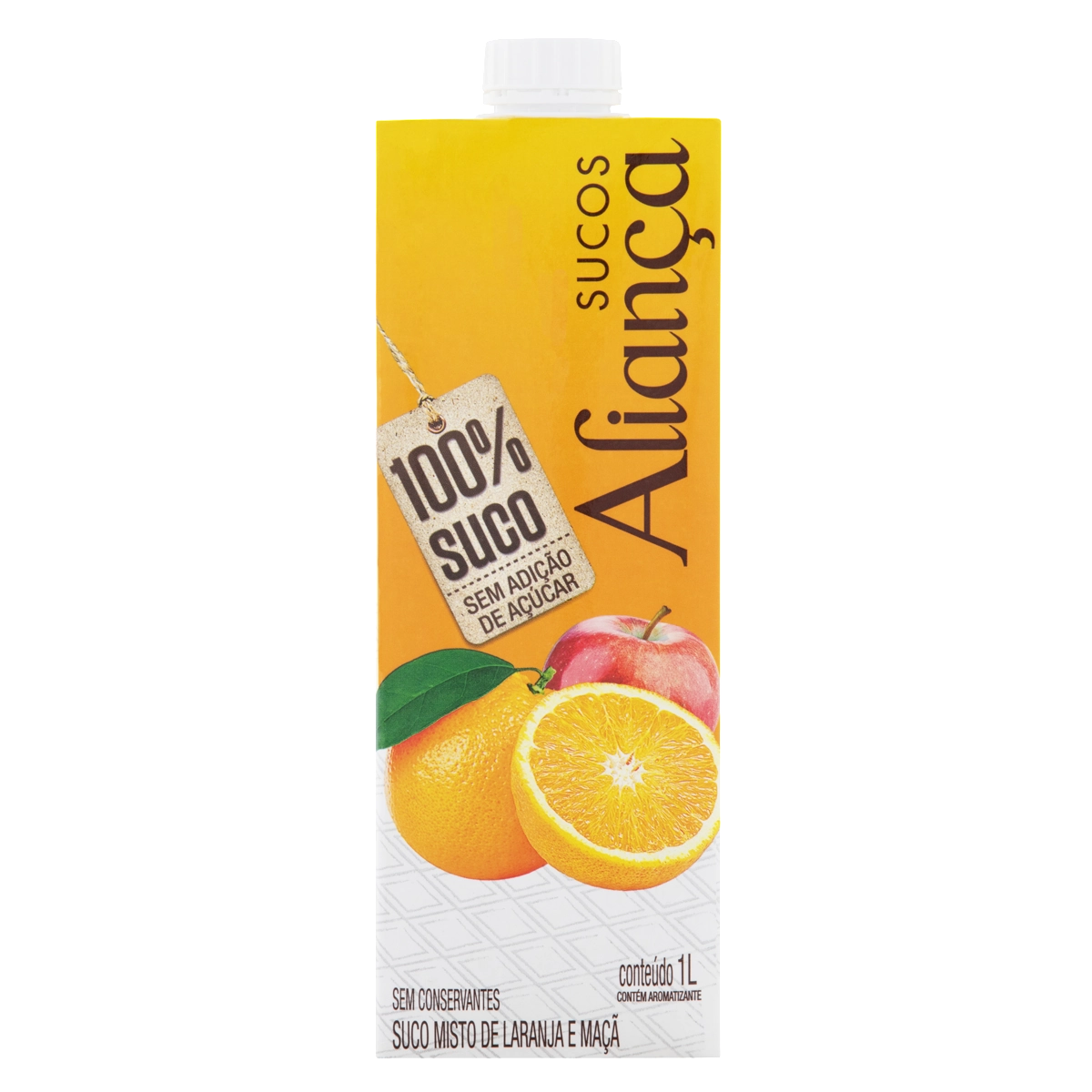 Suco Laranja E Maçã Aliança Caixa 1l