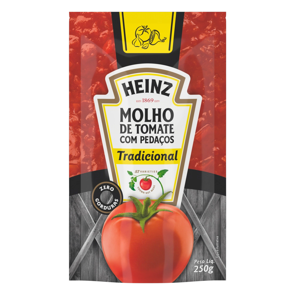 Molho De Tomate Tradicional Heinz Sachê 250g