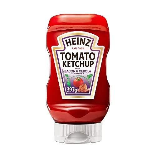 Ketchup Bacon Cebola Caramelizada Heinz Squeeze 397g