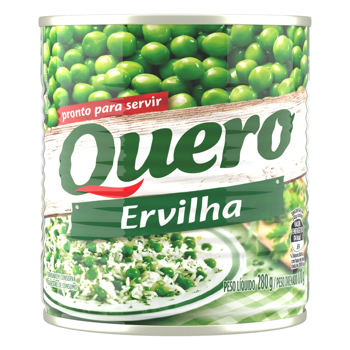 Ervilha Em Conserva Quero Lata 170g