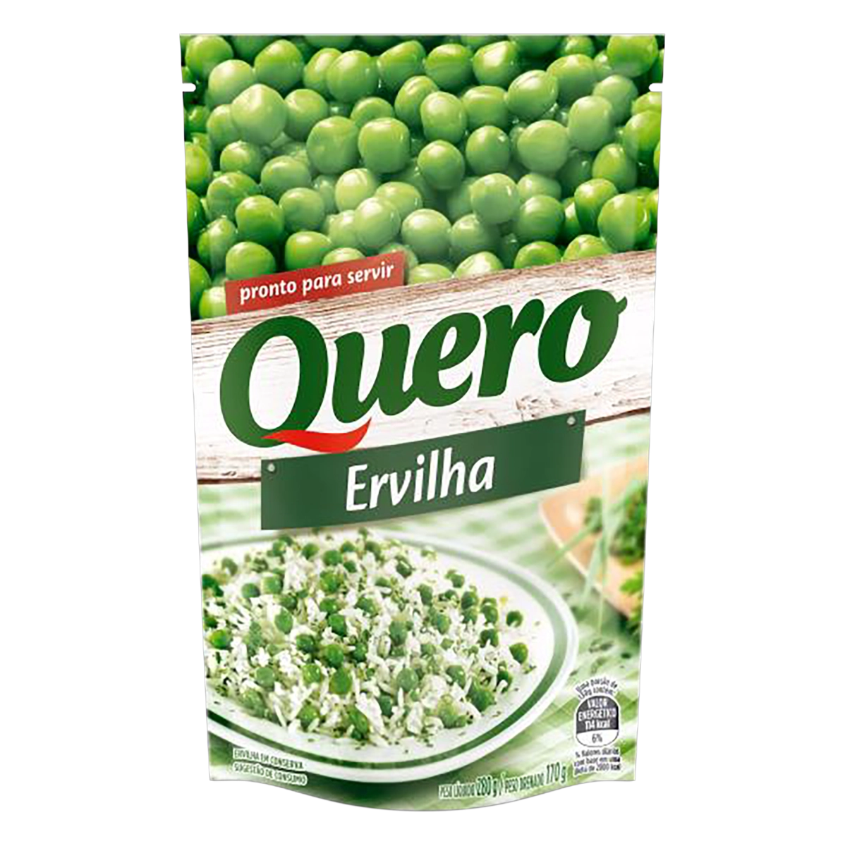 Ervilha Em Conserva Quero Sachê 170g