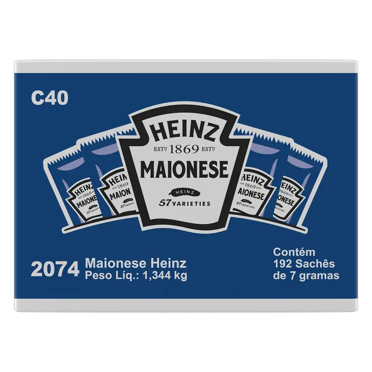 Maionese Heinz Caixa 1,344kg 192 Unidades