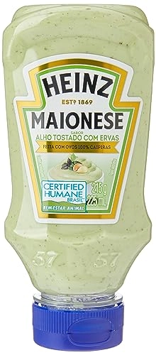 Maionese Alho Tostado Com Ervas Heinz Squeeze 215g