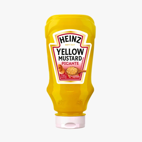 Mostarda Amarela Picante Heinz Squeeze 220g