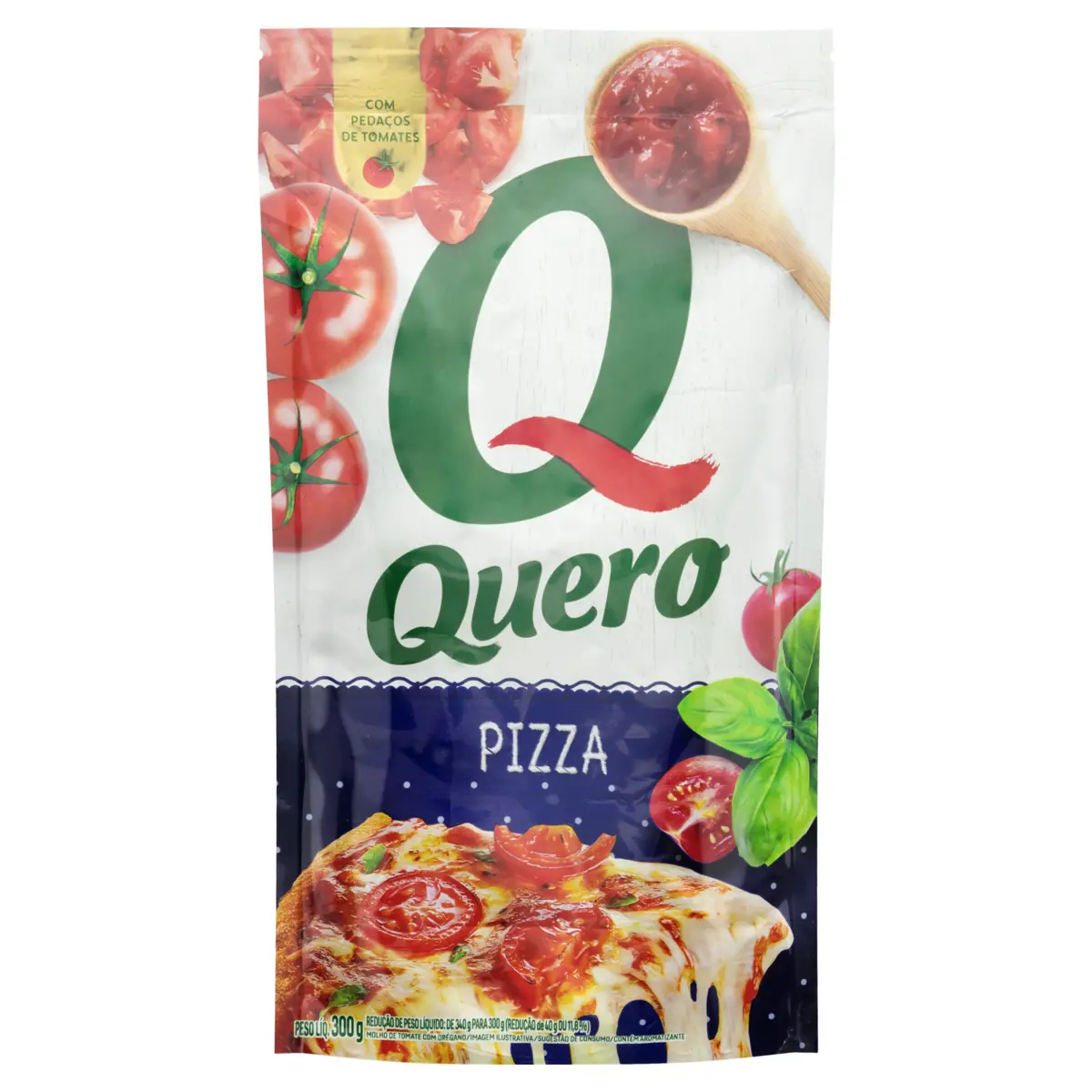 Molho De Tomate Com Orégano Pizza Quero Sachê 240g
