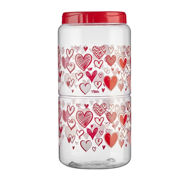Organizador Tiba Paris Coracoes 2100ml 460010333