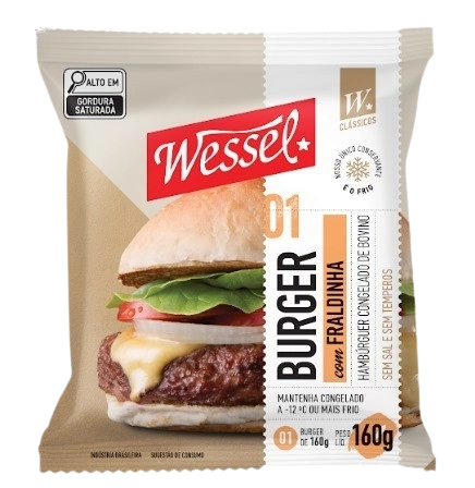 Hamburguer Wessel 160g Fraldinha