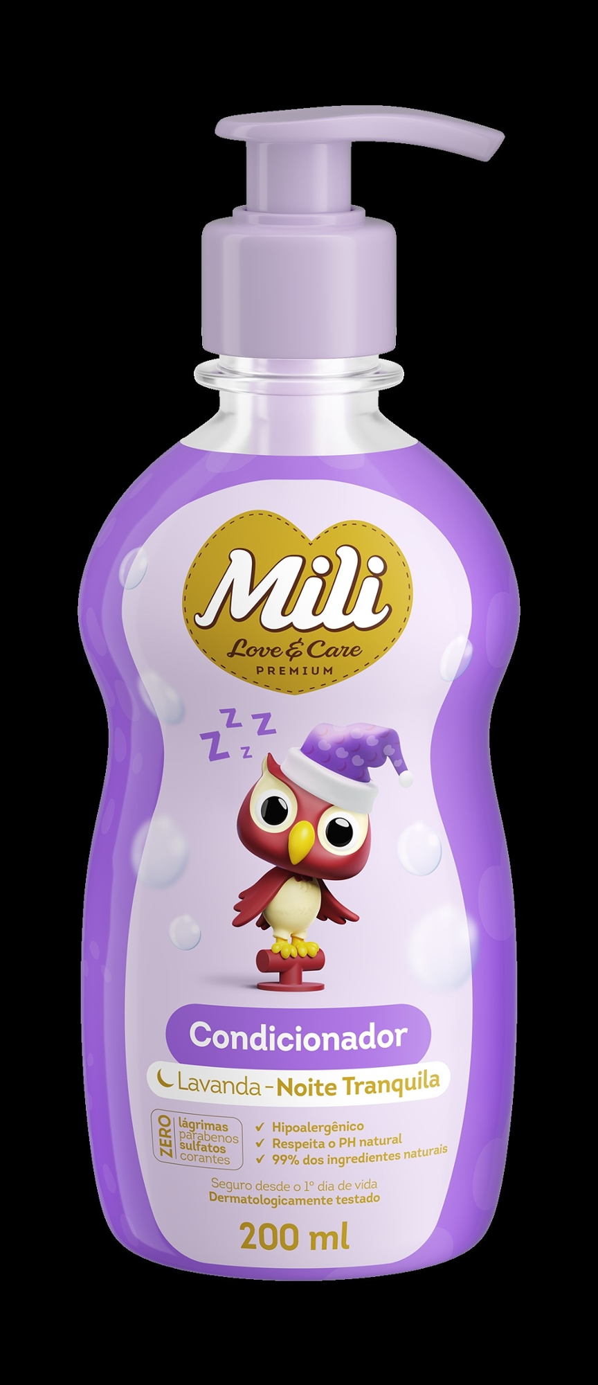 Cond Mili 200ml Love Care Lavanda