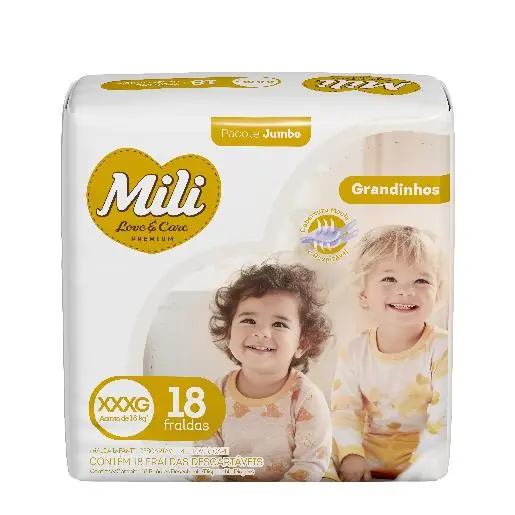 Fralda Mili Love Care Xxxg 18u