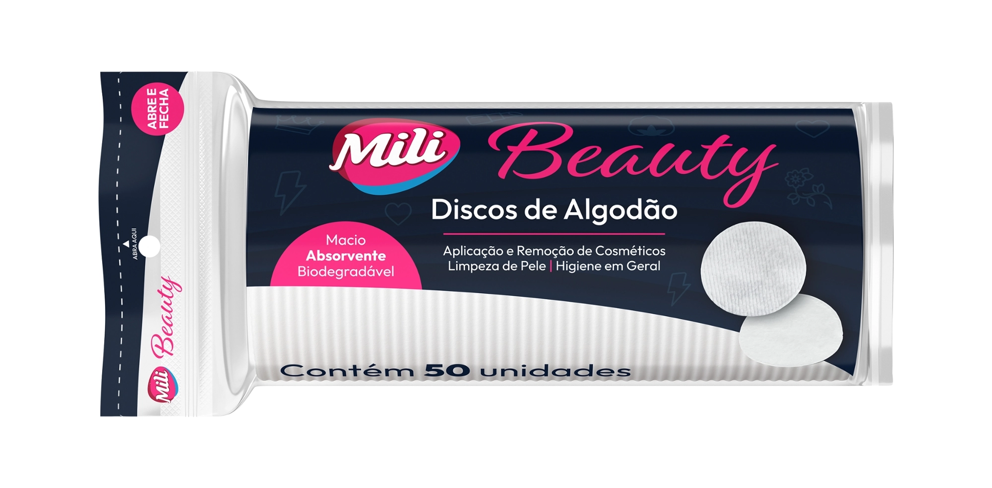 Discos De Algodao Mili Beauty 50x50