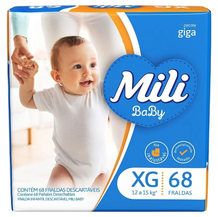 Fralda Mili Baby Giga Xg C/68