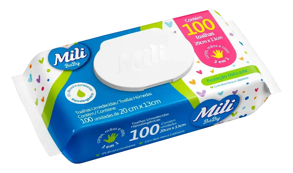 Toalhinha Umedecida Mili 110u F
