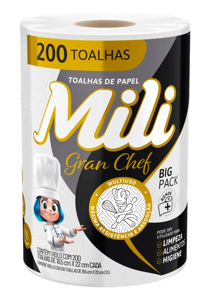Papel Toalha Mili 1r Gran Chef 200f