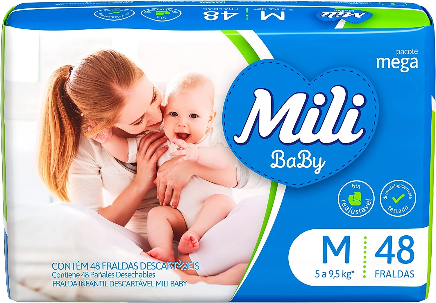 Fralda Mili Ultra Seca Mega M C/48