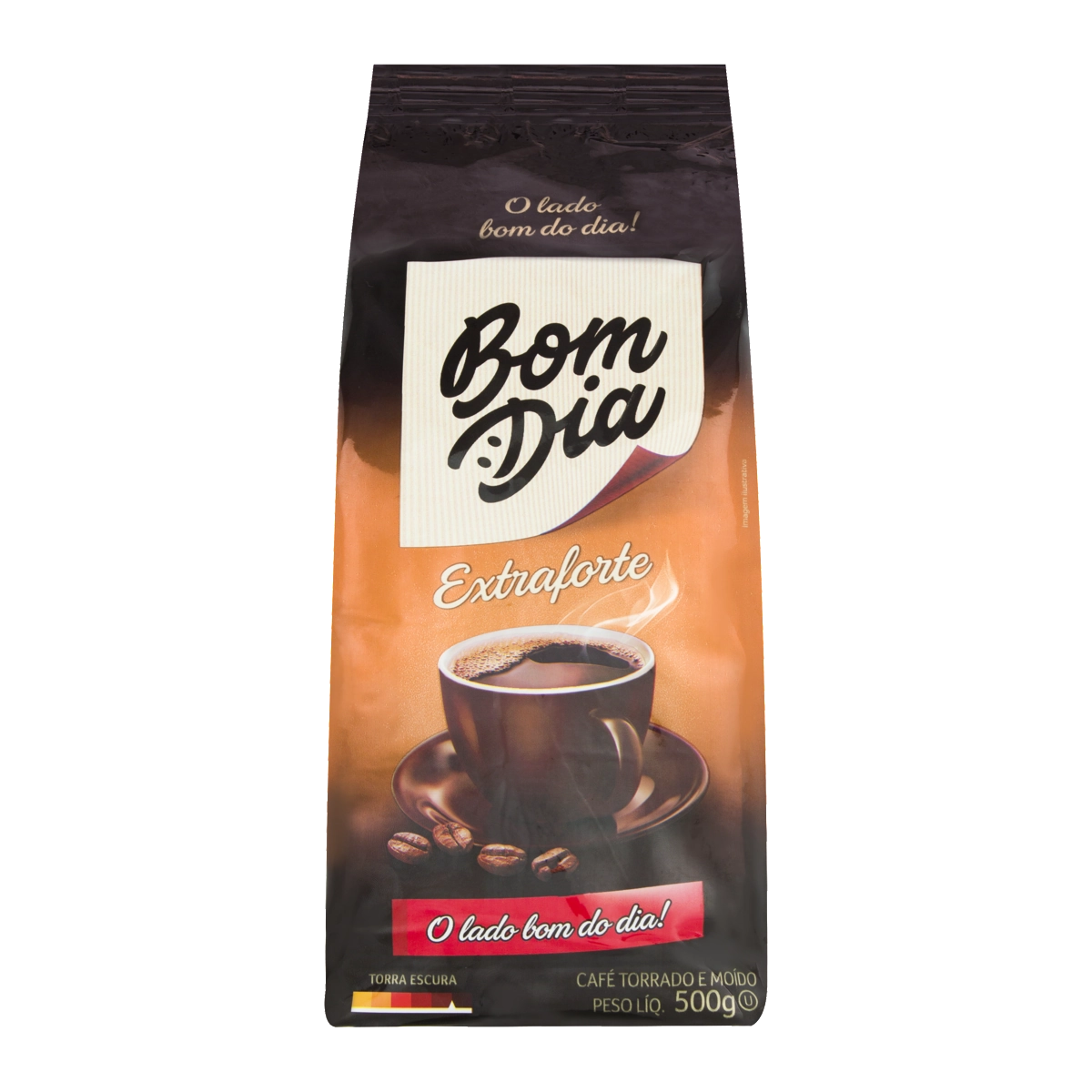 Café Torrado E Moído A Vácuo Extraforte Bom Dia Pacote 500g