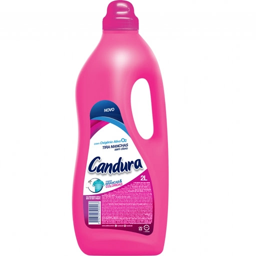 Tira Manchas Roupas Brancas E Coloridas Candura Frasco 2l