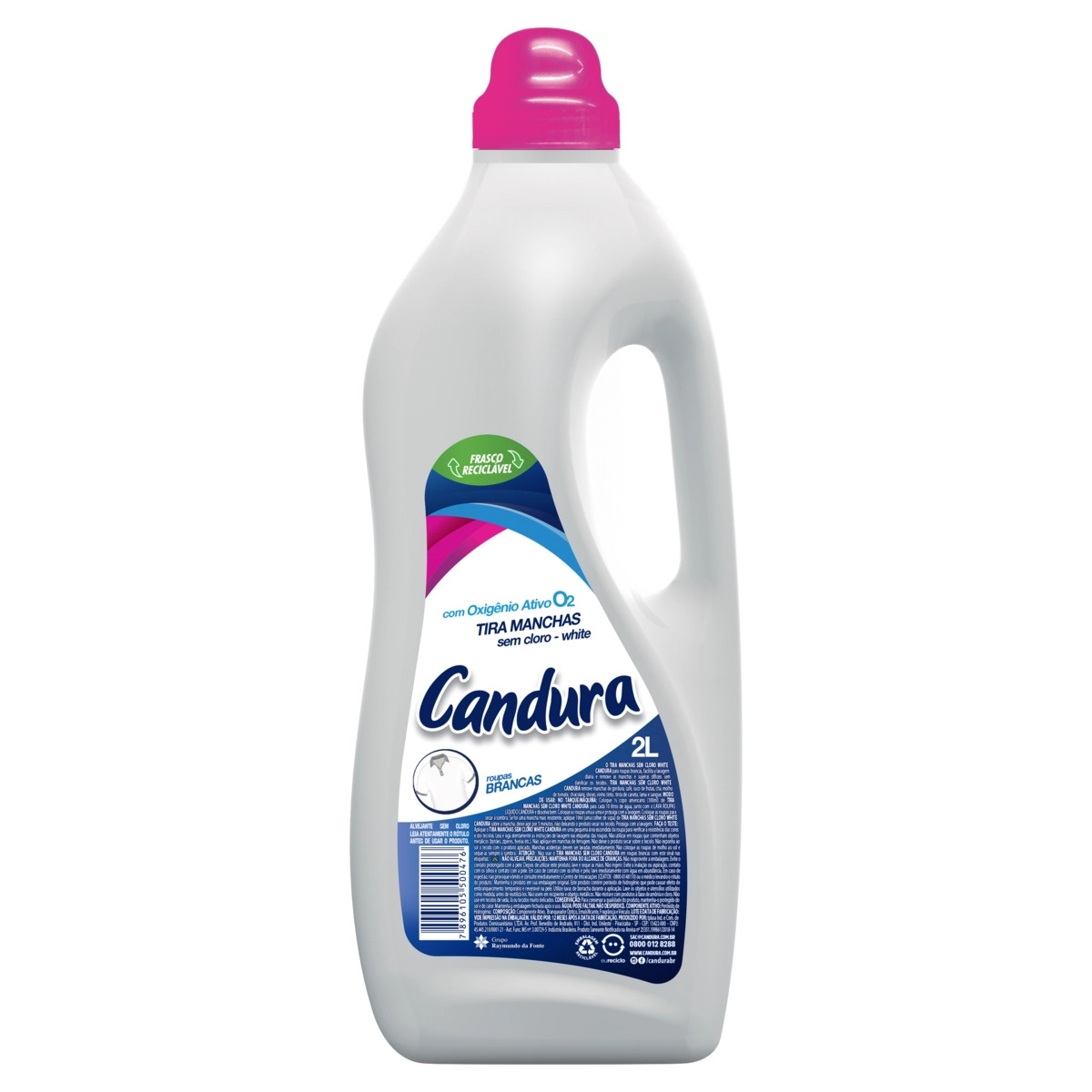 Tira Manchas Roupas Brancas Candura Frasco 2l