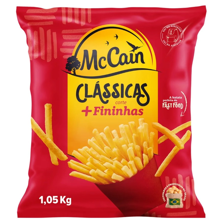 Batata Pré Frita Fininha Congelada Mccain Clássicas Pacote 1,05kg