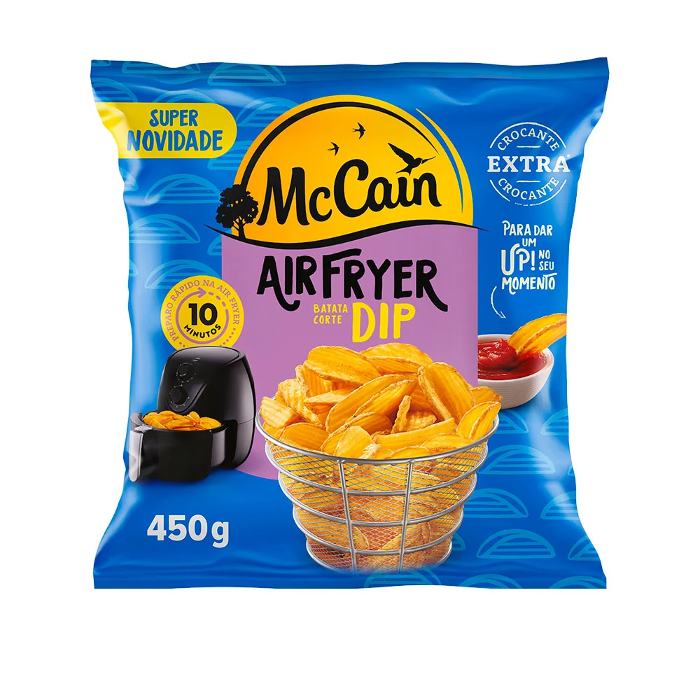 Batata Pré Frita Dip Congelada Extracrocante Mccain Pacote 450g