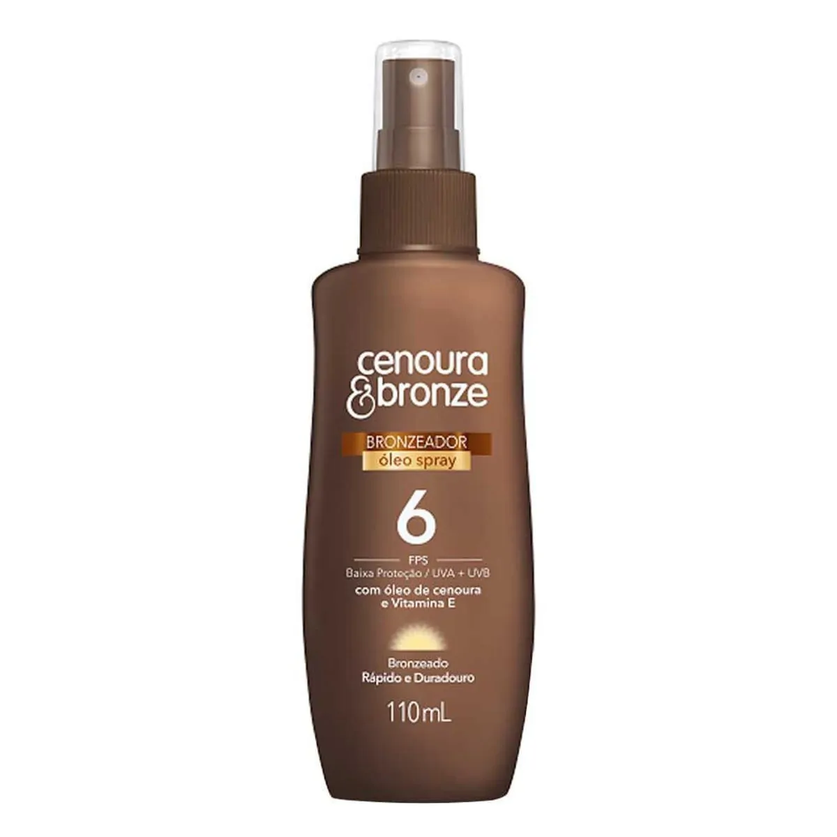Bronzeador óleo Cenoura E Bronze 110ml Fps6 Unit
