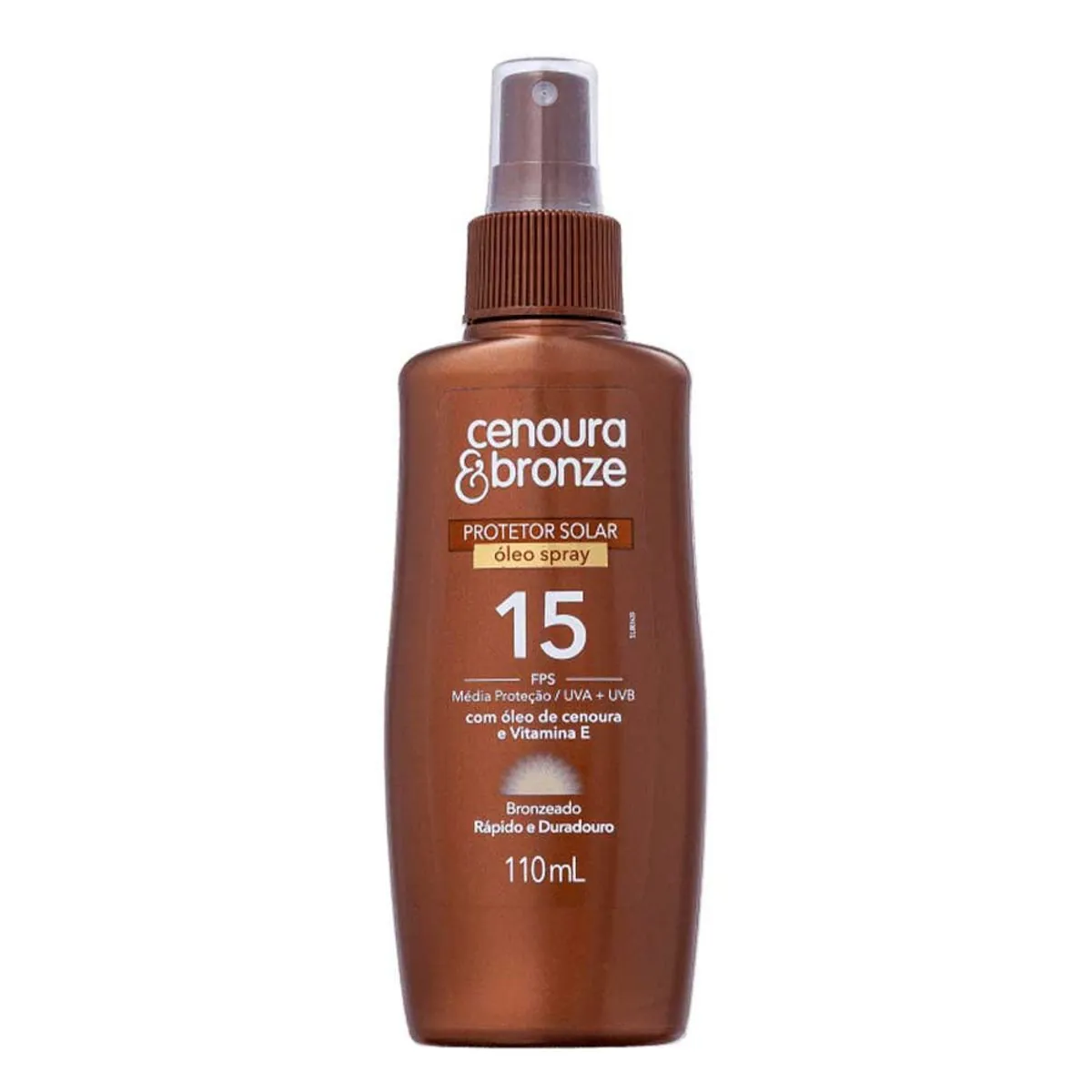 Óleo Bronzeador Fps15 Cenoura & Bronze 110ml