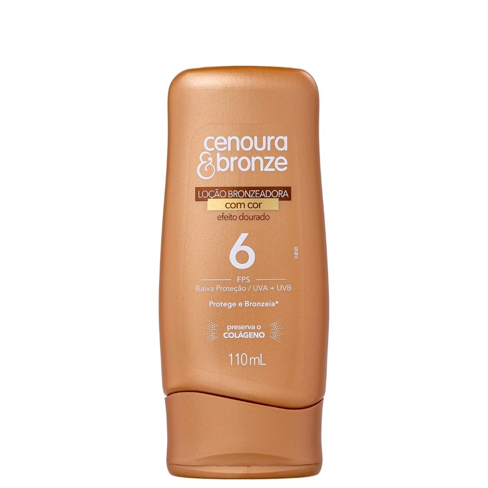 Prot.solar Cenoura Bronze 110ml Efeito Dourado Fps 30