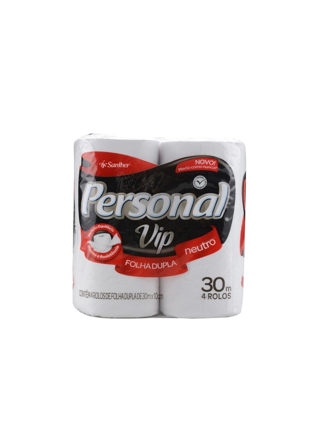 Papel Higiênico Folha Dupla Lavanda De Provence Personal Vip 30m Pacote 4 Unidades