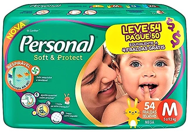 Fralda Personal Soft Protect Mega M Lv54 Pg50