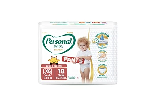 Fralda Descartável Pants Personal Baby Premium Xg Pacote 18 Unidades