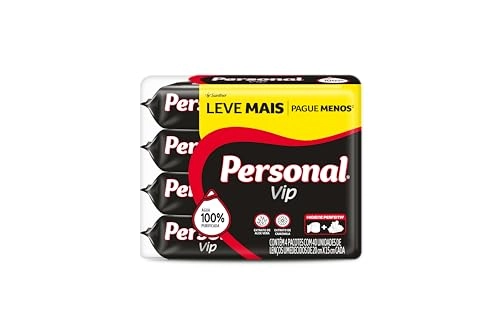Pack Lenço Umedecido Personal Vip Pacote 4 Unidades Leve Mais Pague Menos