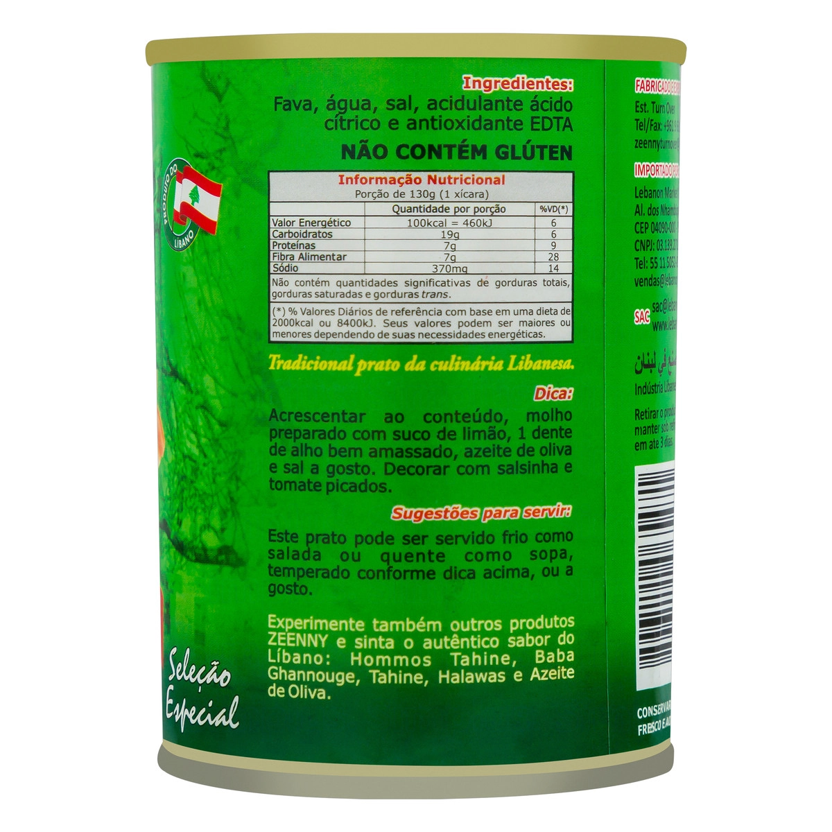 Feijao Foul Medammas Tradicional Zeenny 420gr