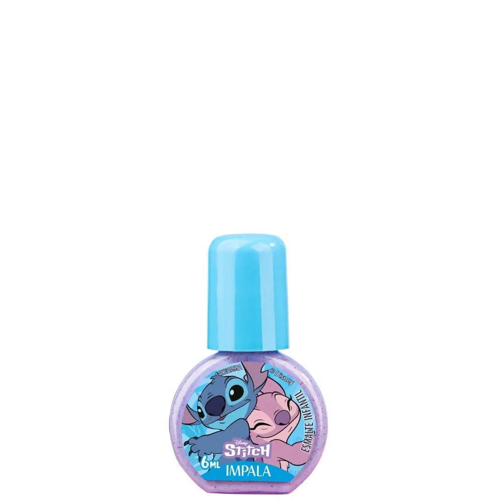 Esmalte Infantil Impala Stitch Glitter Nunca Abandonar Blister