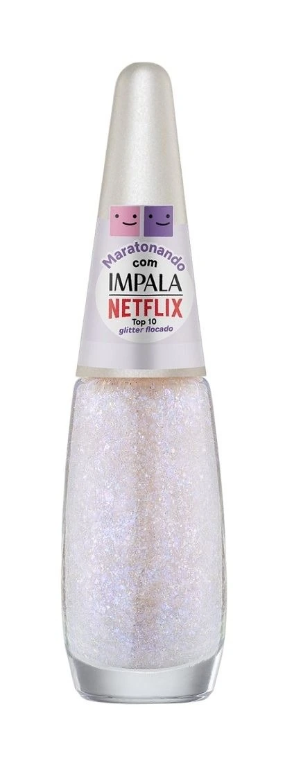 Esmalte Glitter Flocado Maratonando 7,5ml Top 10 Impala