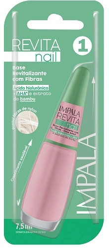 Esm Impala Bl Revita Nail 7,5ml Base Revital C/ Fibras Rosa Sweet