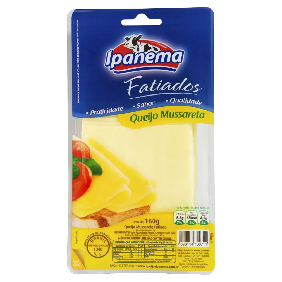 Queijo Muss Zero Lac Ipanema 150g