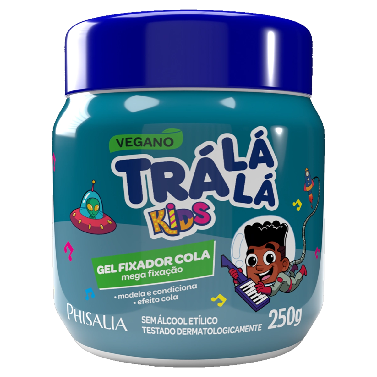 Gel Fixador Mega Fixação Trá Lá Lá Kids Pote 250g