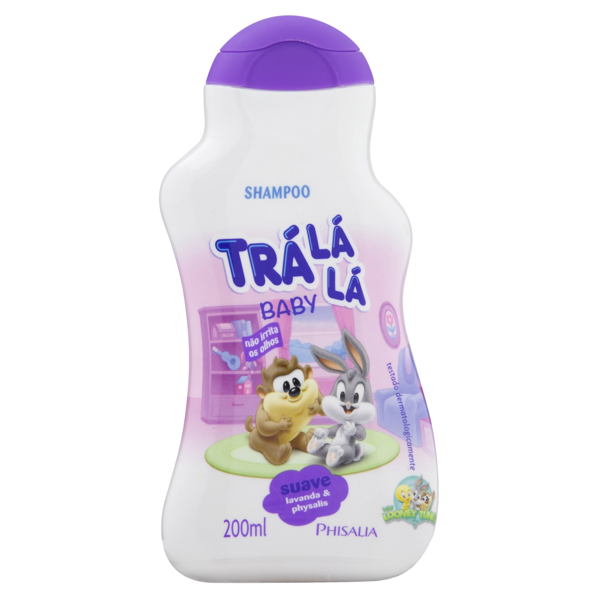 Shampoo Looney Tunes Trá Lá Lá Baby Suave Frasco 200ml