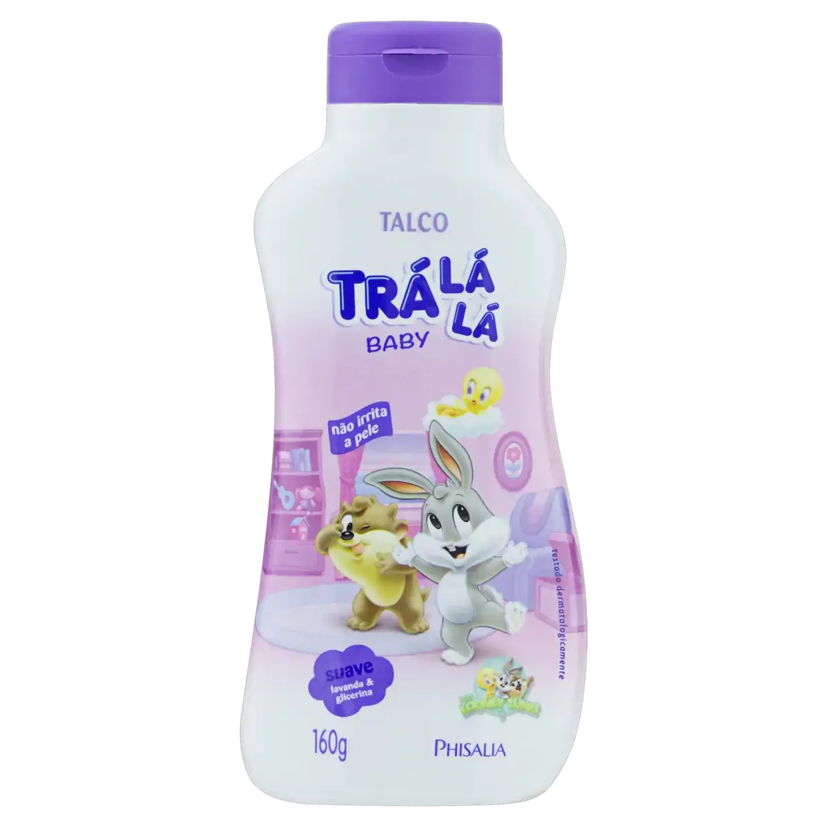 Talco Bebê Trá Lá Lá Baby Suave Frasco 160g
