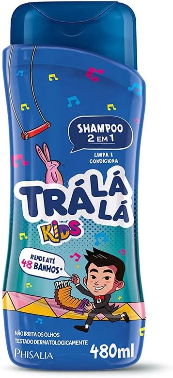 Shampoo 2 Em 1 Menino Trá Lá Lá Kids Frasco 480ml