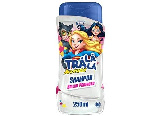 Shampoo Infantil Justice League Trá Lá Lá Aventura Brilho Poderoso Frasco 250ml