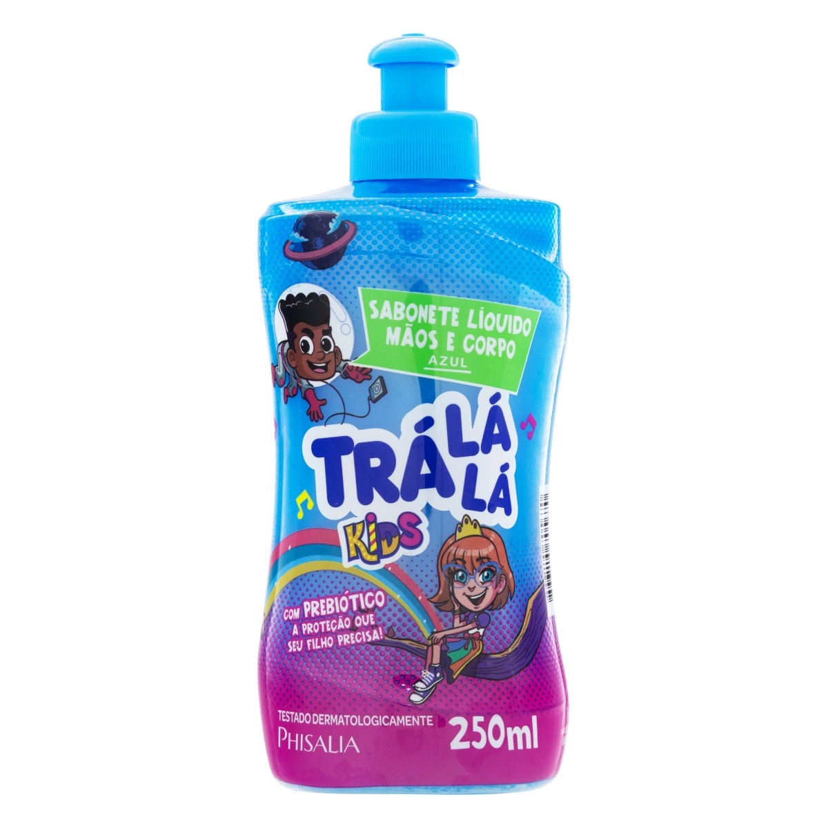Sabonete Líquido Mãos E Corpo Azul Trá Lá Lá Kids Frasco 250ml
