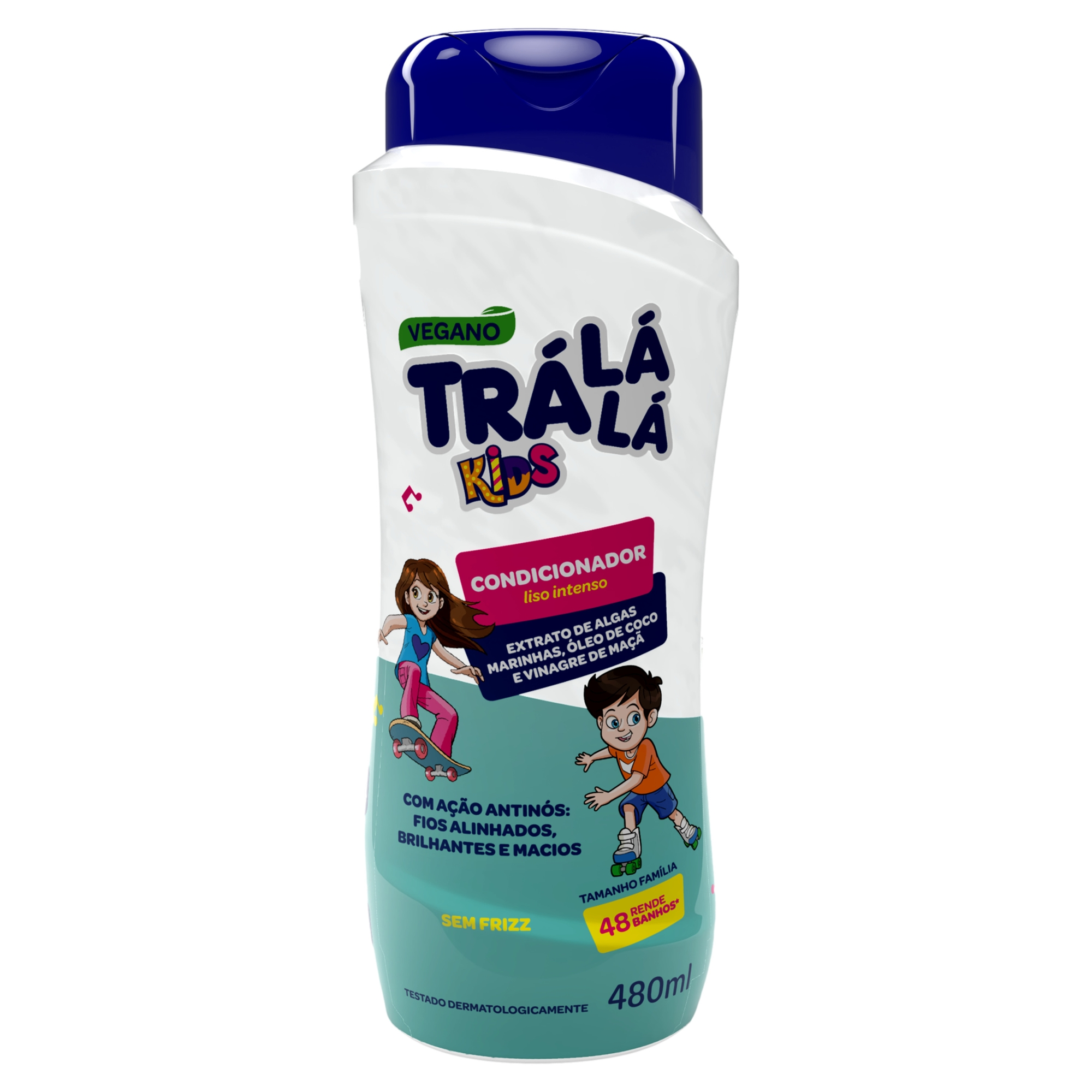 Cond Tra La La Kids 480ml Liso Intenso