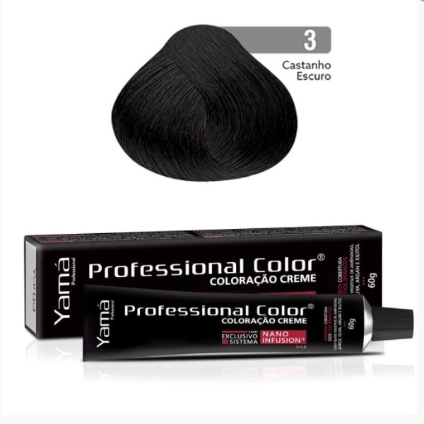 Tinta Profissional Color 60g 3 Castanho Escuro Yama