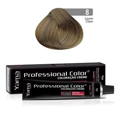 Tinta Profissional Color 60g 8 Louro Claro Yama