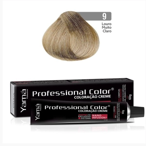 Tinta Profissional Color 60g 9 Louro M.claro Yama