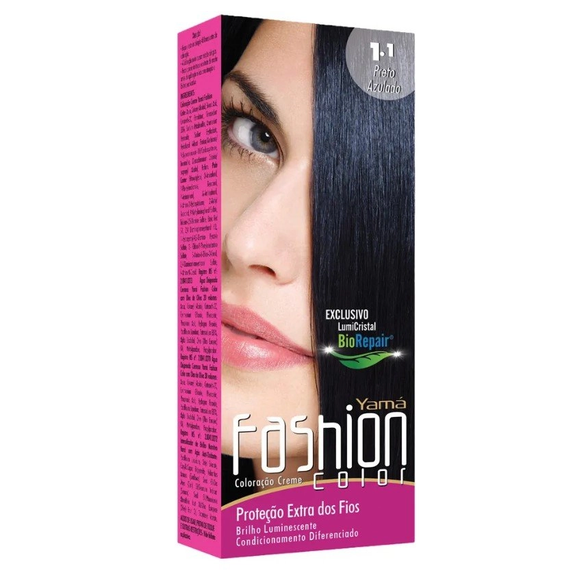 Tinta Fashion Color Mini Kit 1.1 Preto Azulado