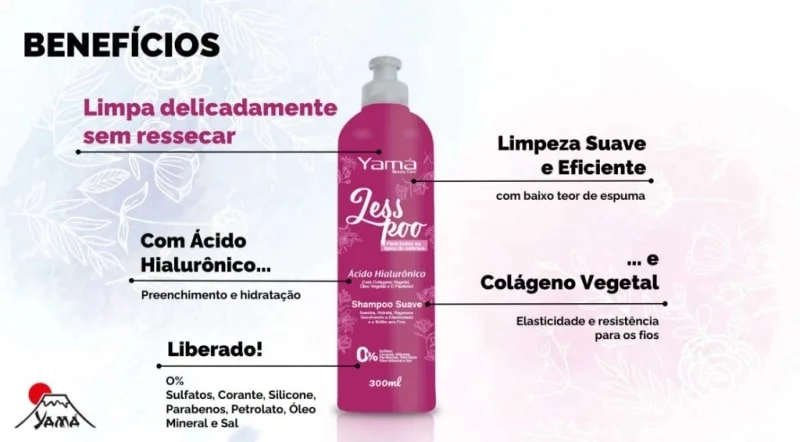 Shampoo Yamasterol 300ml Less Poo Yama